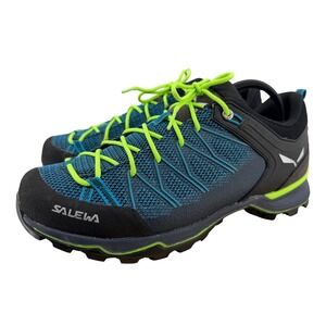 Salewa MTN Trainer Lite  Mens Malta Fluo Green Hiking Shoes Sneaker 10.5